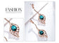 Jewelry Set Luxe Vienna Rose Gold Crystal Rhinestone Jewelry Set freeshipping - D' Charmz