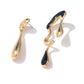 Golden Asymmetric Stylish Personality Earrings