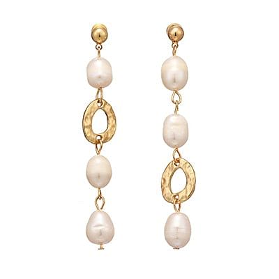 Earrings Classic Long Charm Vintage Natural Pearls Dangle Earrings freeshipping - D' Charmz