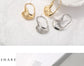 Alvocado Personality Vintage Gold Color Metal Stud Earrings