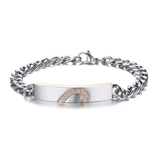 Bracelet Love Puzzle CZ Stone Bracelet | Couple Bracelets freeshipping - D' Charmz
