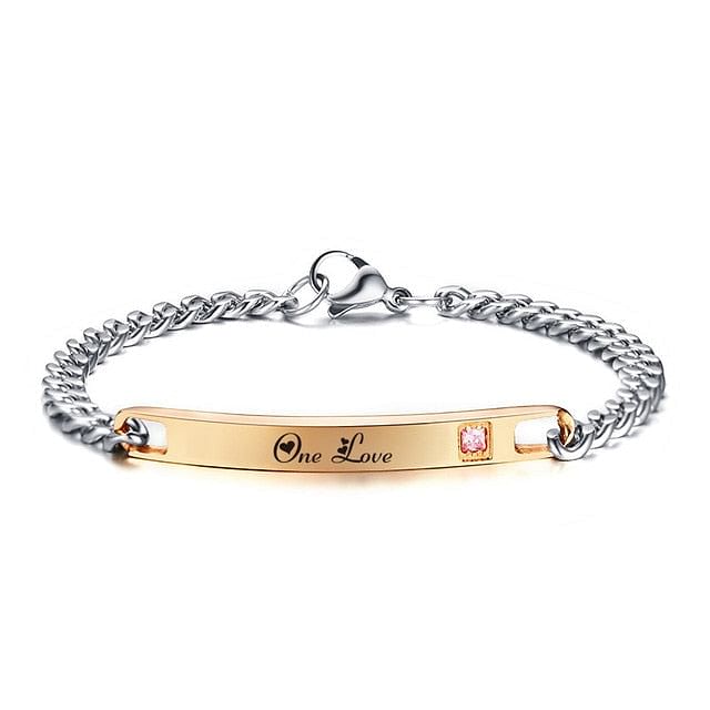 Bracelet "One Life One Love" Couple Bracelet freeshipping - D' Charmz