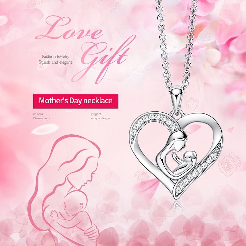 Necklace Mother's Love Cuddle Baby Necklace freeshipping - D' Charmz