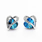 Sea of Love Earrings | 925 Silver - Earrings - Swarovski Crystal - Blue - Zircon
