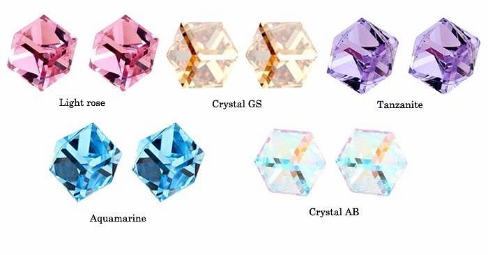 Sugar Cube Earrings - Earrings - Swarovski Crystal