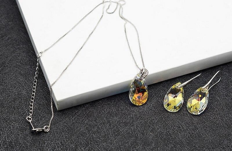 Water Drop Necklace - Necklace - Swarovski Crystal